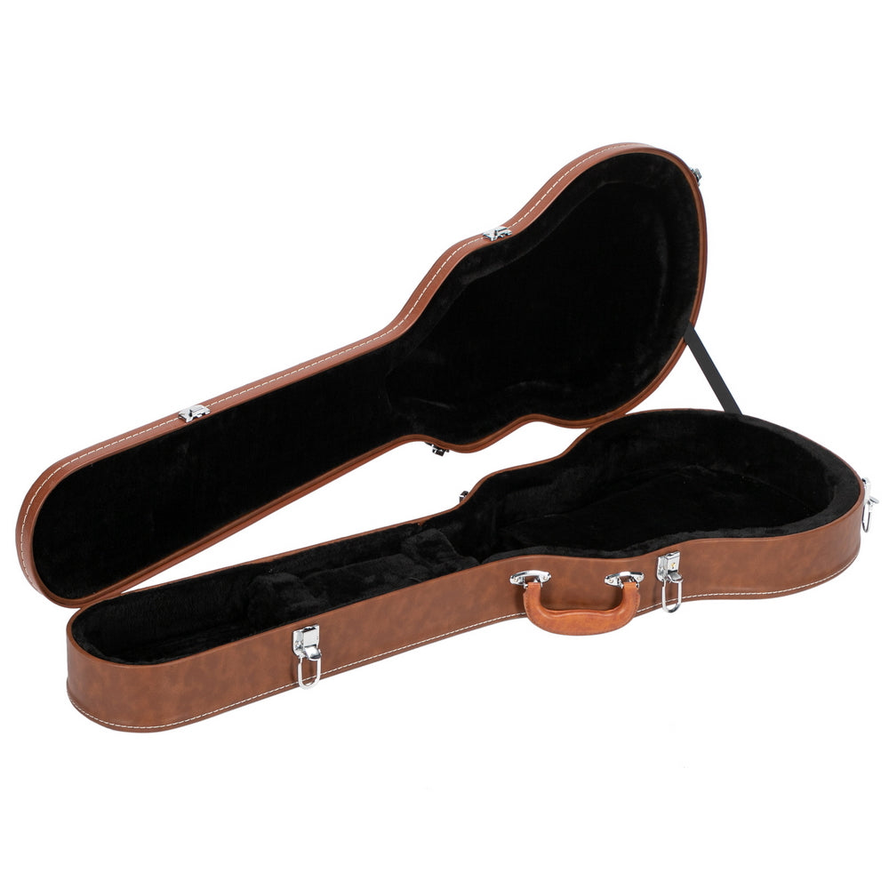 Ozici Hard-Shell Electric Guitar Case for GLP Style Electric Guitar Bulge Surface - Brown