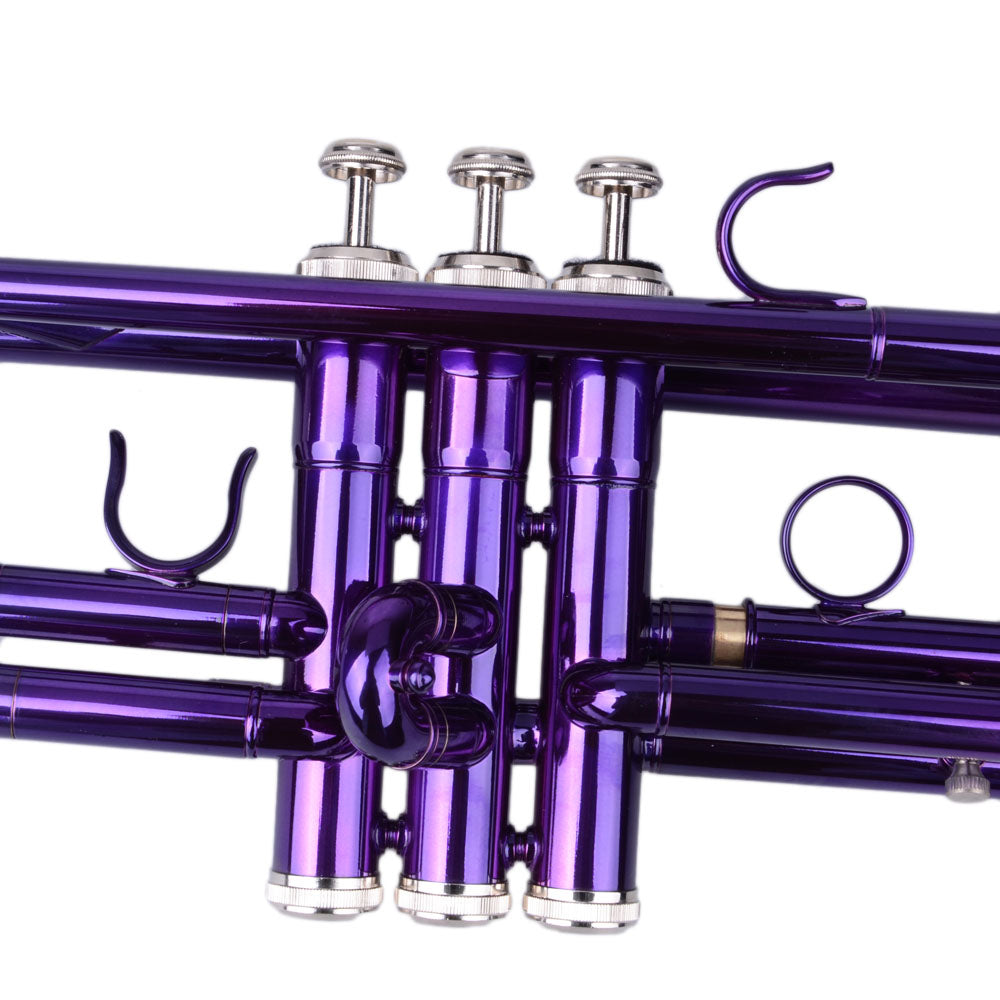 Ozici Brass B Flat Trumpet Violet