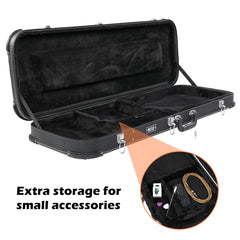 Ozici Electric Guitar Square Hard Case with Protective Sleeve Fits ST TL Burning fire 170 Style Electric Guitar