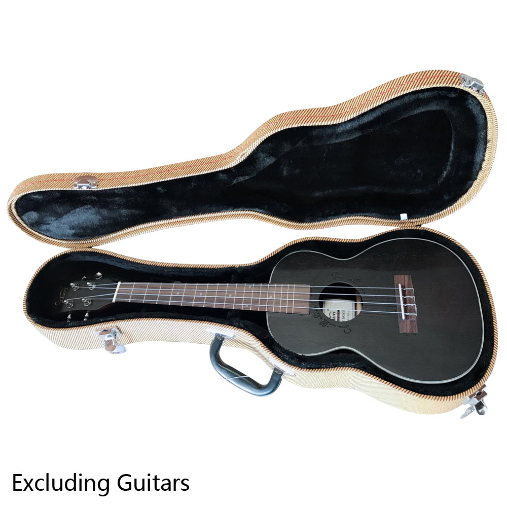Ozici 26" Top Grade Tenor Leather Ukulele Case -Yellow