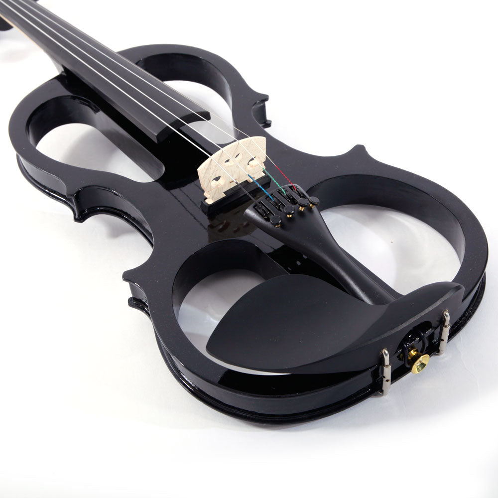 Ozici 4/4 Electric Silent Violin Case Bow Rosin Headphone Connecting