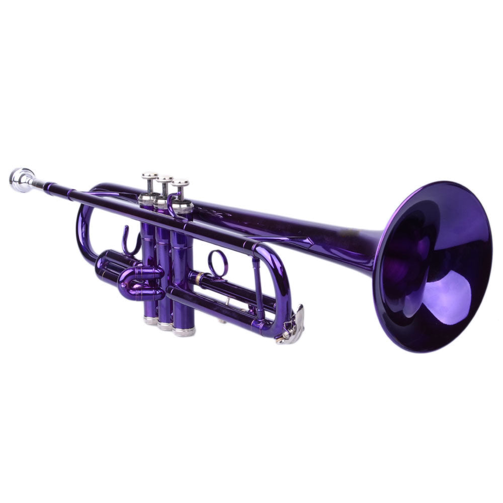 Ozici Brass B Flat Trumpet Violet