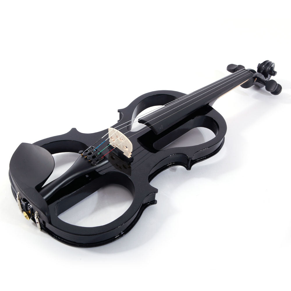 Ozici 4/4 Electric Silent Violin Case Bow Rosin Headphone Connecting