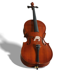 Ozici Full Side 4/4 Natural Color Spruce Panel Cello Tiger pattern process with Bag Bow Rosin Bridge Strings