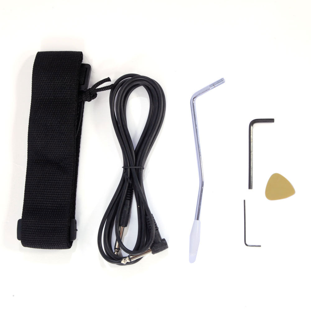 Ozici Novice Entry Level 170 Electric Guitar HSH Pickup Bag Strap Paddle Rocker Cable Wrench Tool - Black