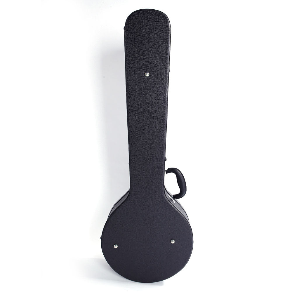 Ozici 5-String 6-String Microgroove Pattern Leather Wood Banjos Case - Black