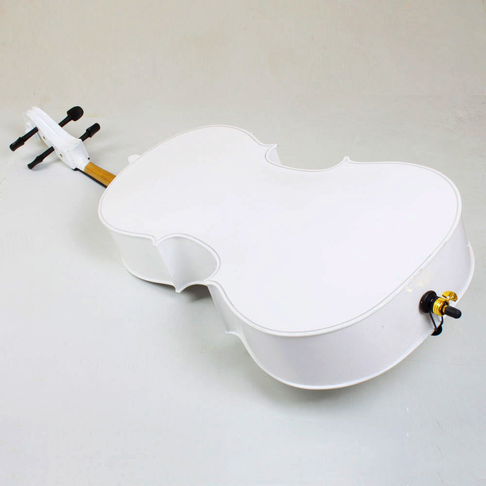 Ozici 4/4 Wood Cello Bag Bow Rosin Bridge - White