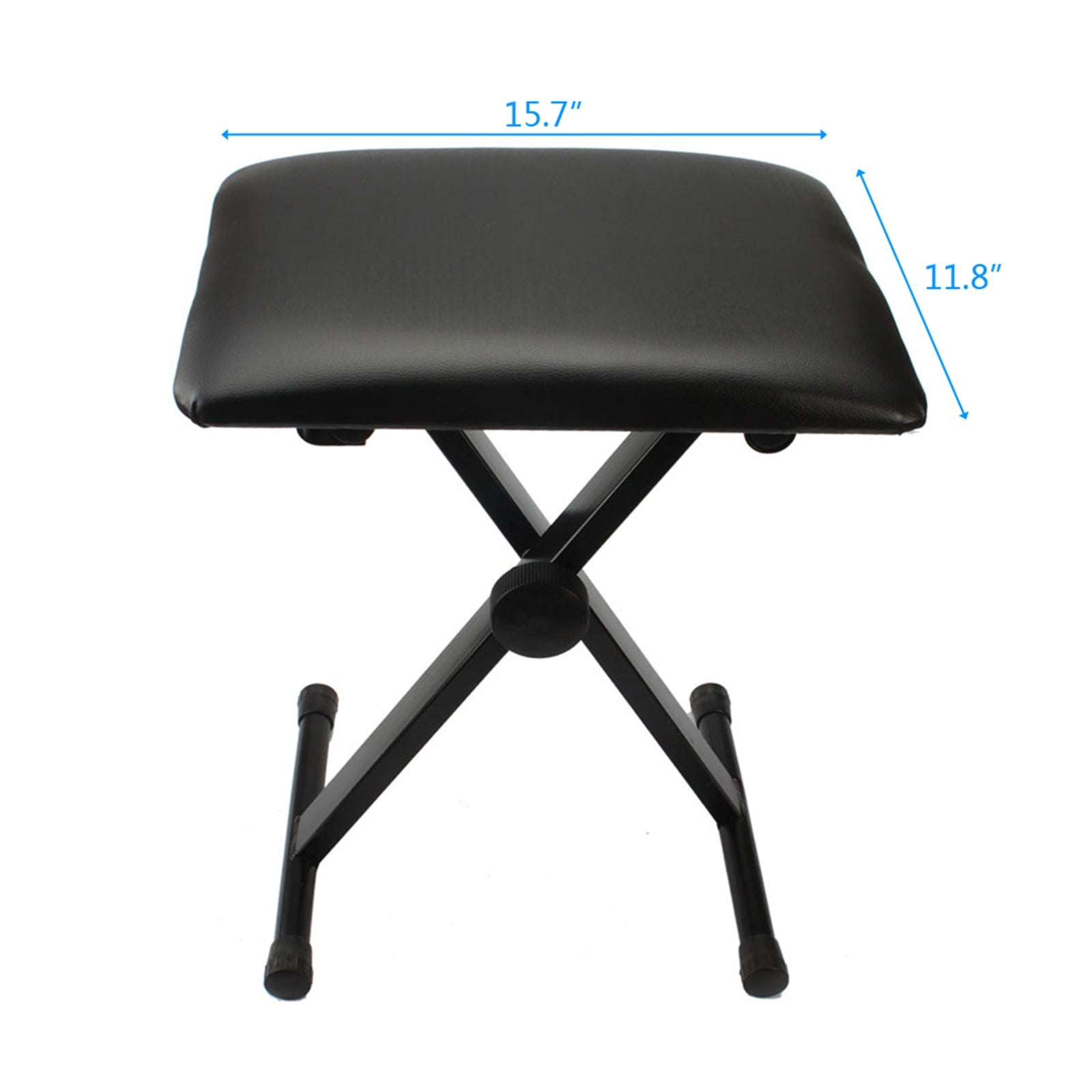Ozici Adjustable Folding Piano Bench Stool Seat Black