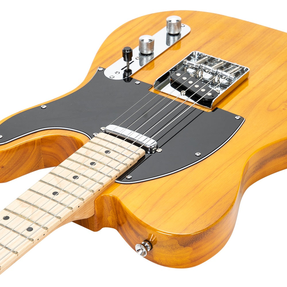 Ozici Maple Fingerboard GTL Electric Guitar SS Pickup Transparent Yellow