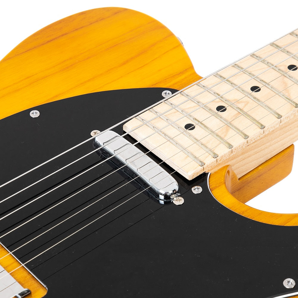 Ozici Maple Fingerboard GTL Electric Guitar SS Pickup Transparent Yellow