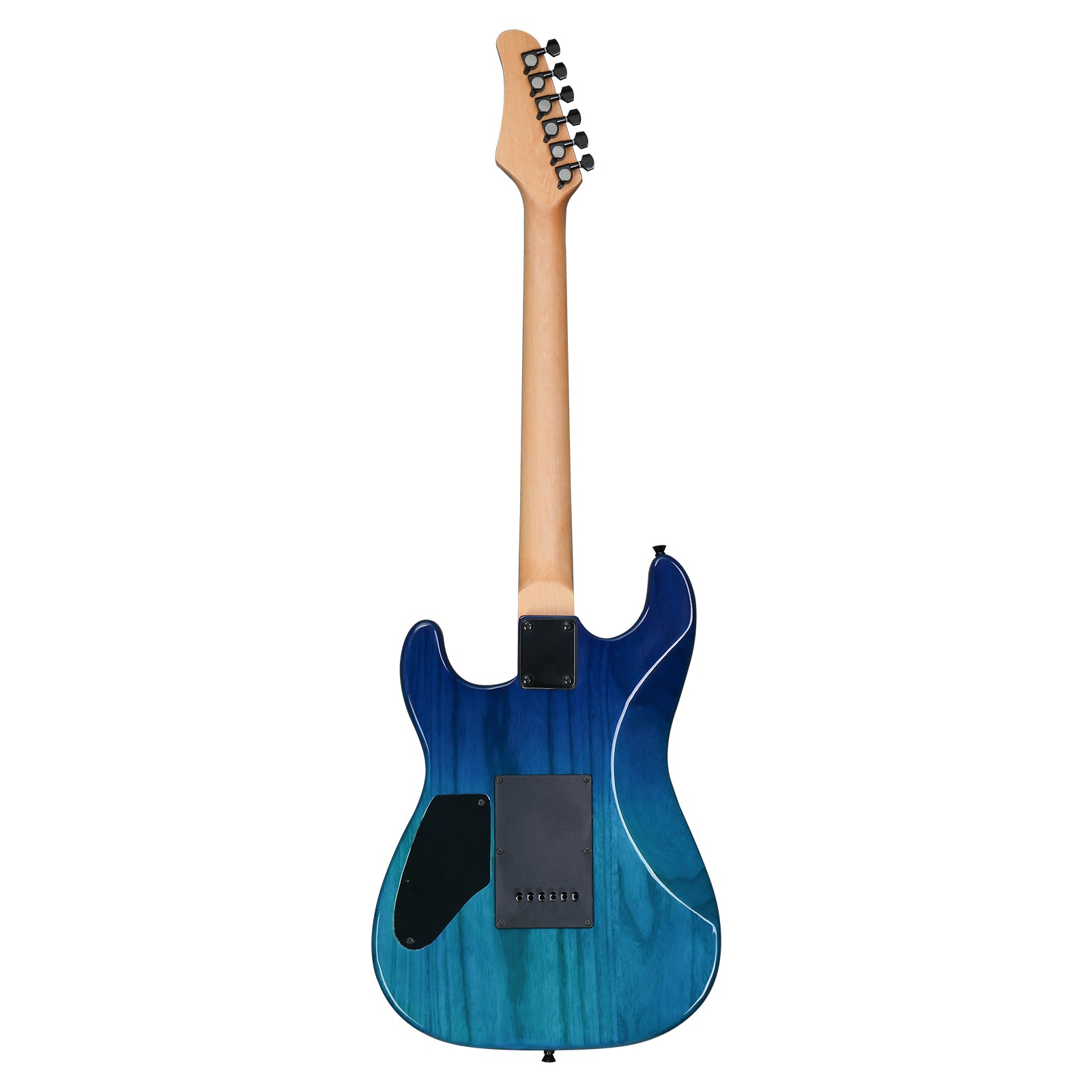 Ozici 39in Electric Guitar H-H Pickups Trans Blue suit for Heavier Rock