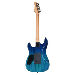 Ozici 39in Electric Guitar H-H Pickups Trans Blue suit for Heavier Rock
