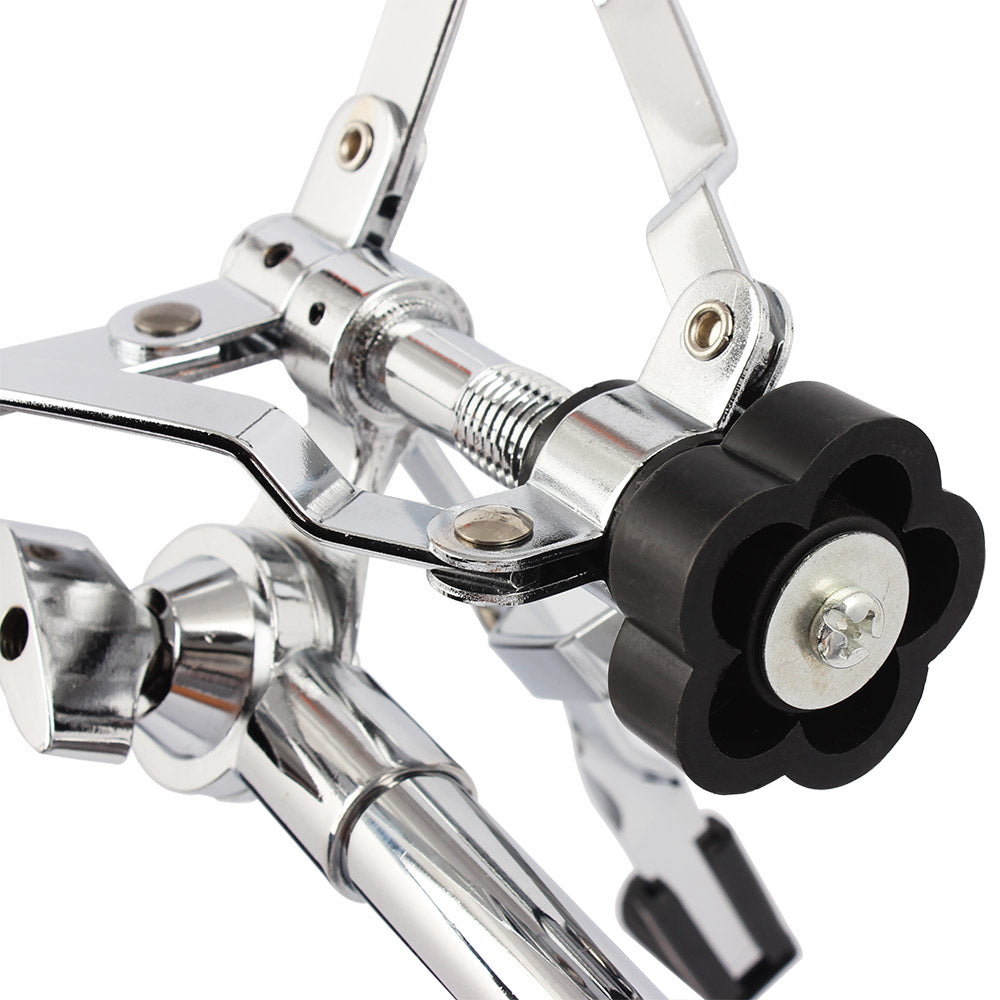 Ozici Chrome Plated Dumb Snare Drum Stand Tripod Silver