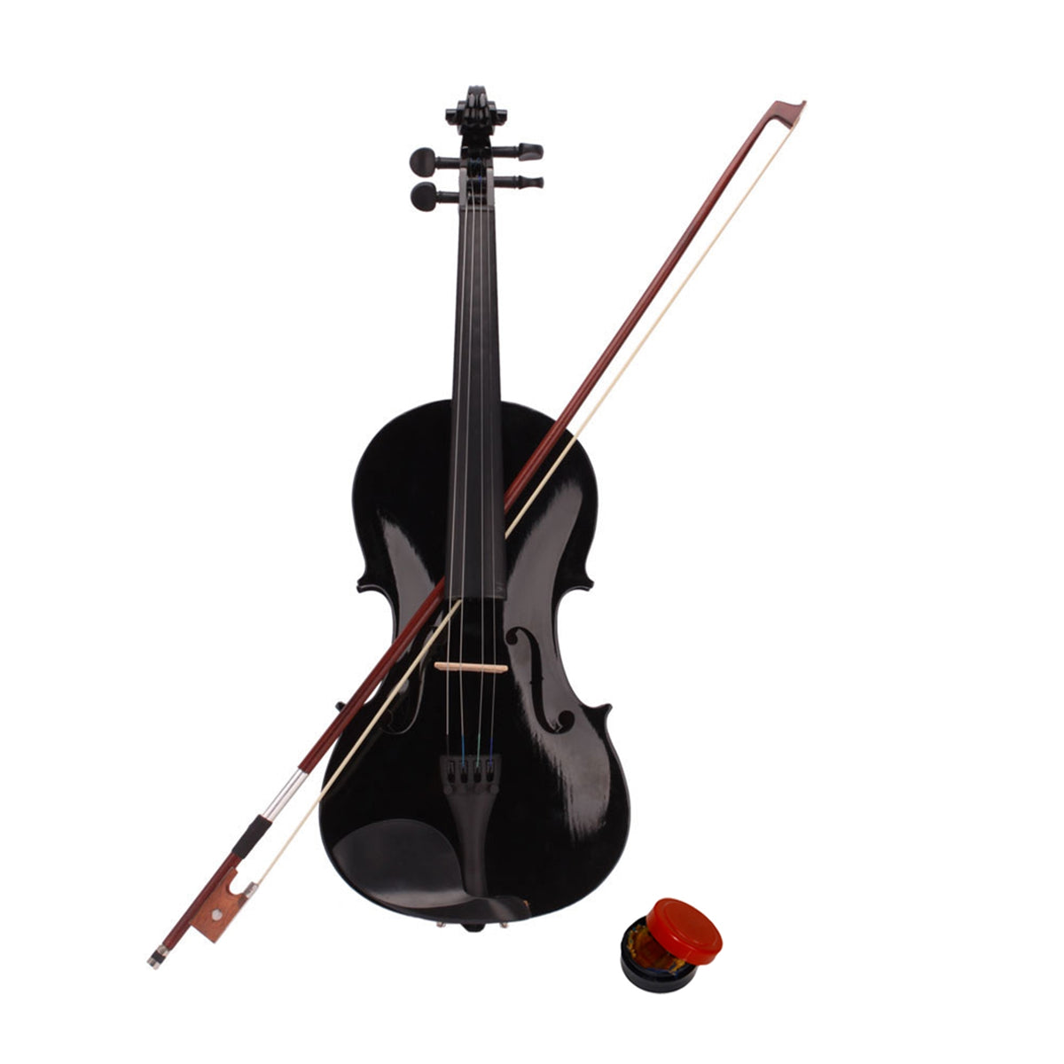 Ozici 4/4 Acoustic Violin Case Bow Rosin Black