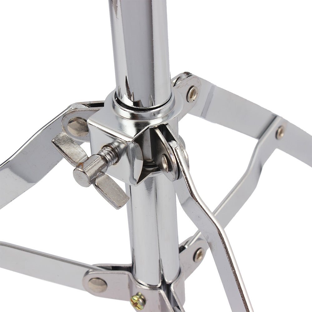 Ozici Chrome Plated Dumb Snare Drum Stand Tripod Silver
