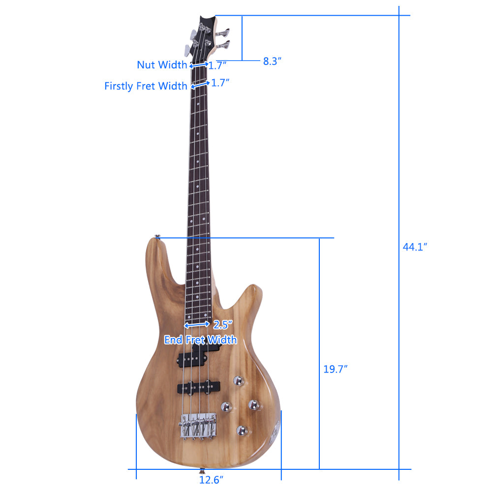 Ozici Exquisite Stylish IB Bass with Power Line and Wrench Tool - Burlywood