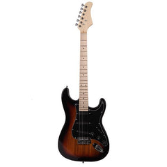 Ozici ST Stylish Electric Guitar with Black Pickguard Golden