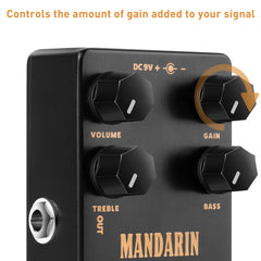 Satone S805 Mandarin Overdrive Preamp Single-Block Overdrive Pedal