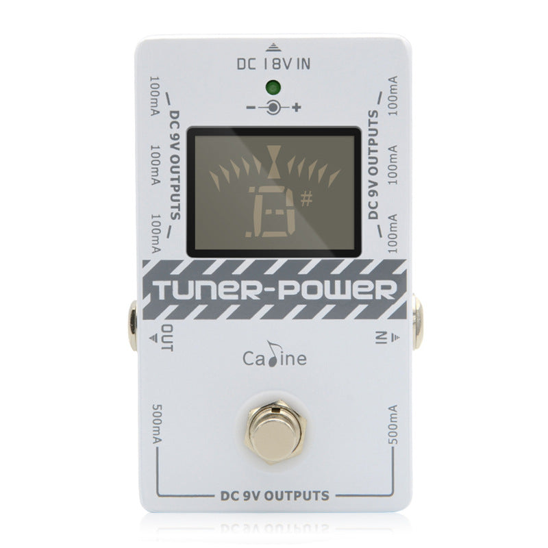 Caline CP-09 Tuner-Power 2 in 1 for Guitar Effect Pedal 18V Input 4 Led Display