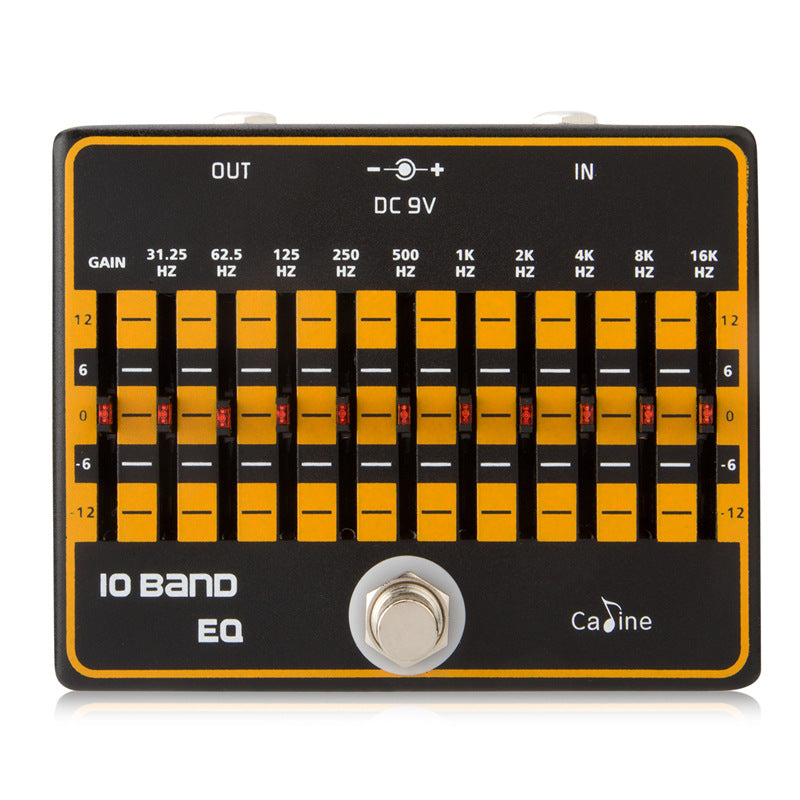 Caline CP-24 10 Band EQ Guitar or Bass Effect Pedal True Bypass Fast US Ship