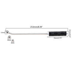 Small and long pipe music dent repair roller tool, bend pipe repair tool