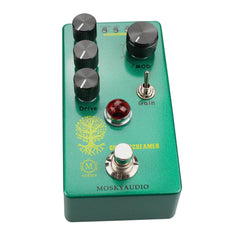 Mosky Audio Green Screamer Overdrive 4 Mode Select w/Toggle Option FX Pedal