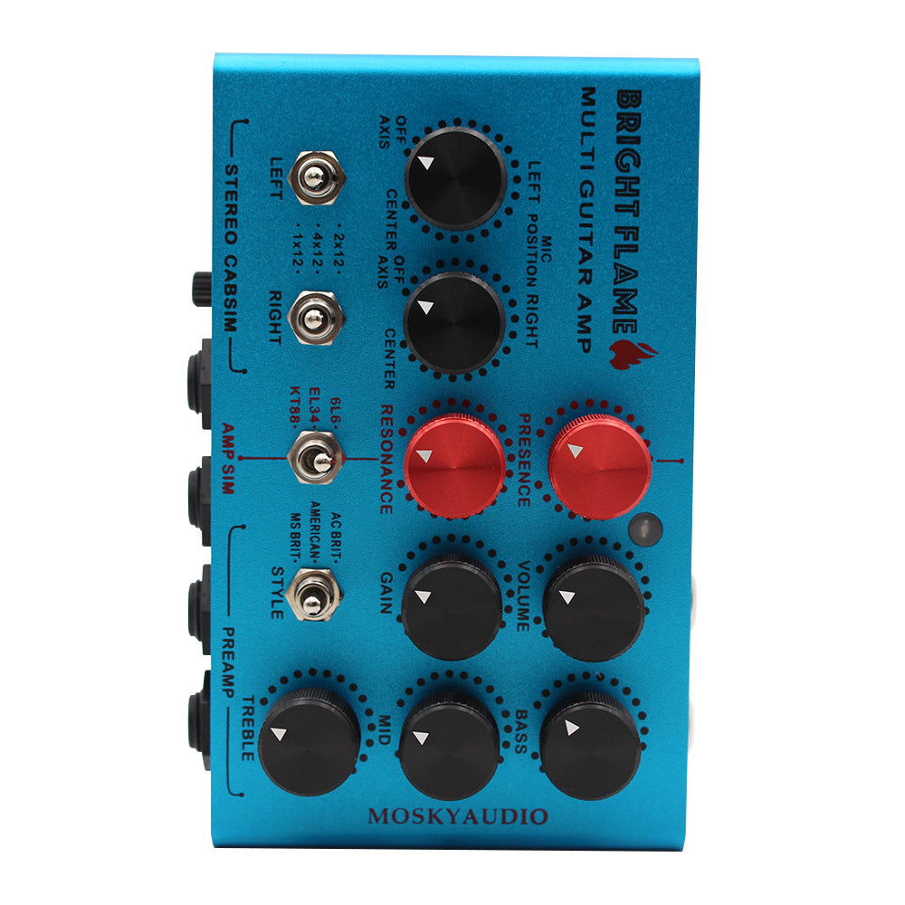 MOSKYAUDIO Pre-amp Simulator Power Amp Simplifier Mosky Bright Flame DI Box Effect Pedal