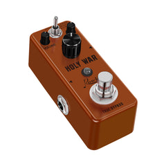 Rowin Analog Heavy Metal Distortion Pedal for Guitar True Bypass Red