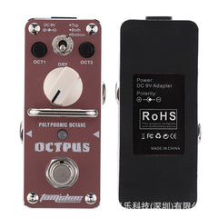AROMA AOS-3 Octave Polyphonic Electric Guitar Effect Pedal Analog F/S DC 9V