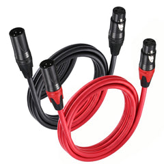 3-Pin XLR Male and Female Microphone Cable, Audio Cable, Audio Connection Cable, Microphone Cable - All Copper Core