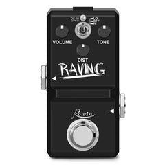 Rowin Analog Heavy Metal Distortion Pedal Mini Raving Pedal for Guitar LN305