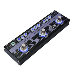 3-in-1 Guitar Multi Effect Pedal - Analog Echo Delay Ensemble Chorus & Tube