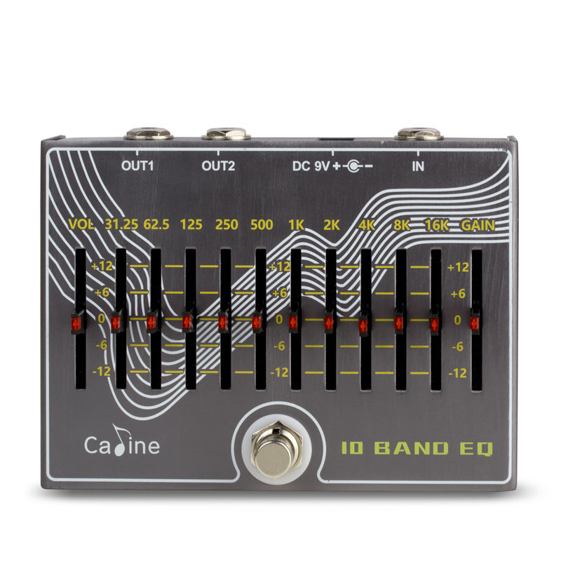 Caline CP-81 10 Band EQ Guitar Effect Equalizer Pedal With Volume/Gain V. 3.0