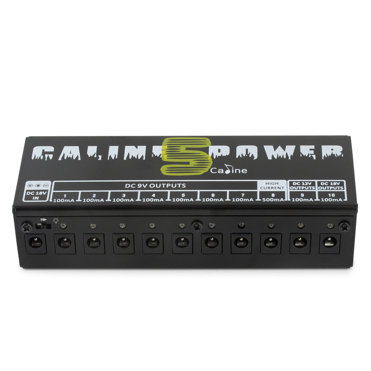 Caline CP 05 Isolated Pedal Power Supply 10 Outputs Portable Low Noise Design