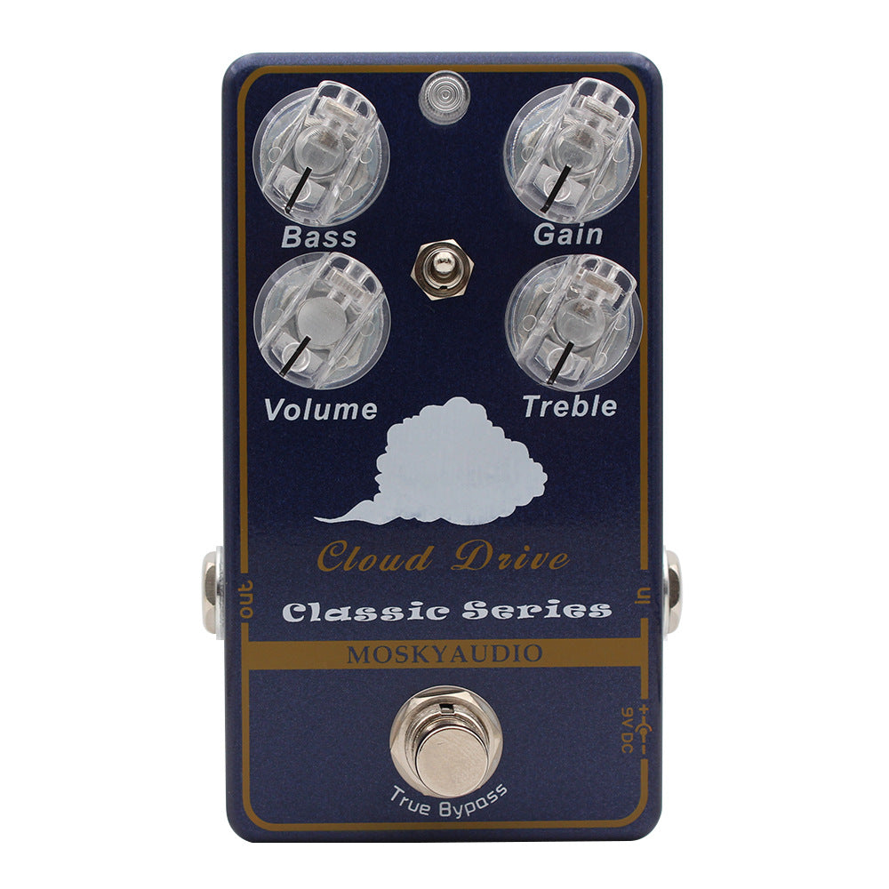 MOSKYAUDIO Overdrive Guitar Effect Pedal Clean Booster Dynamic EQ True Bypass