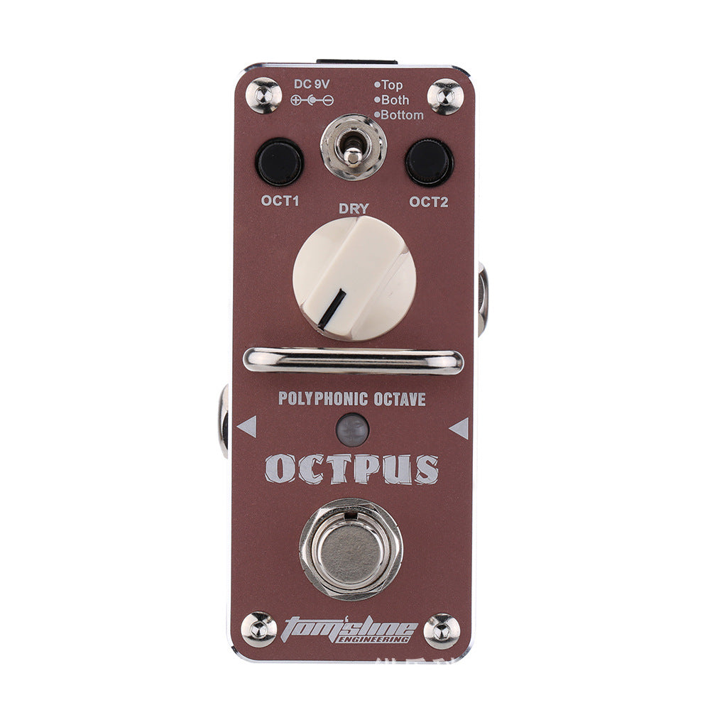 AROMA AOS-3 Octave Polyphonic Electric Guitar Effect Pedal Analog F/S DC 9V