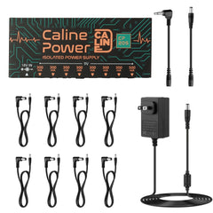DC 9V Isolated Guitar Pedal Power Supply 8 Outputs 300mA 500mA Noiseless