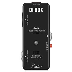 Rowin LEF-331 DI Box Gain Control & Cab Simulator Switch Guitar / Bass