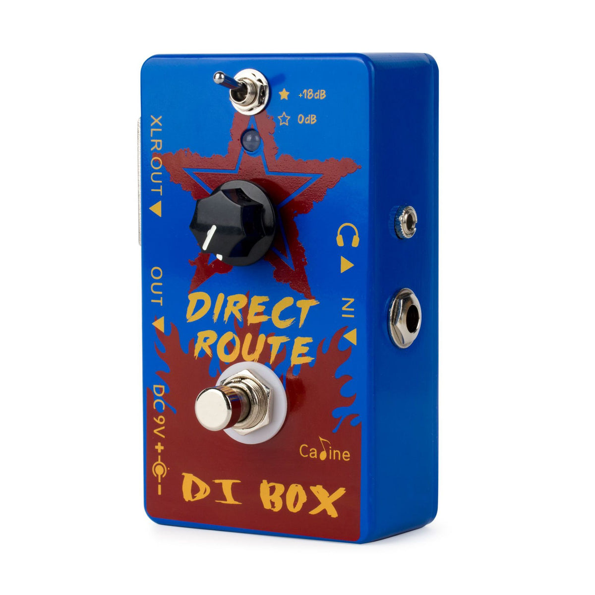 Caline CP-64 Direct Route Blue Headphone Amp & DI Box Electric/ Acoustic Guitar