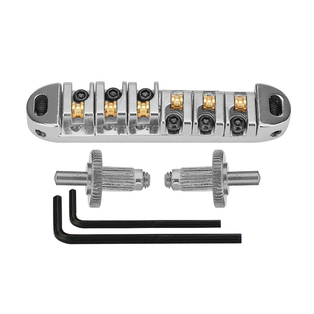 LP Ball Bridge Les Paul SG Electric Guitar Winding Bridge with Adjustable Roller Code and Drawstring Plate