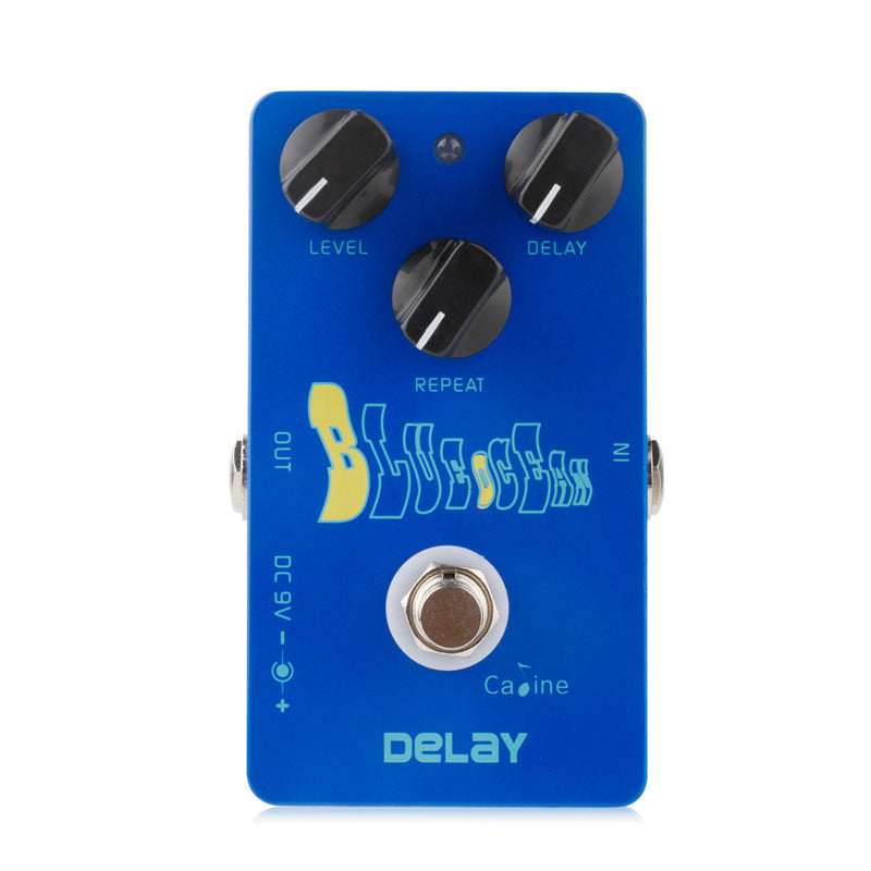 Caline CP-19 Blue Ocean Analog Delay Pedal Bundle with Power Supply Patch Cables
