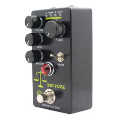 MoskyAudio Big Fuzz Fuzzy Distortion Guitar Effect 4 Mode Tonal Select Switch