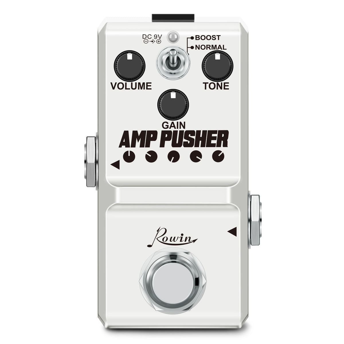 ROWIN Electric Guitar Single Effect Unit Overload Faz Distortion Delay Choral Tremol Reverb LN323