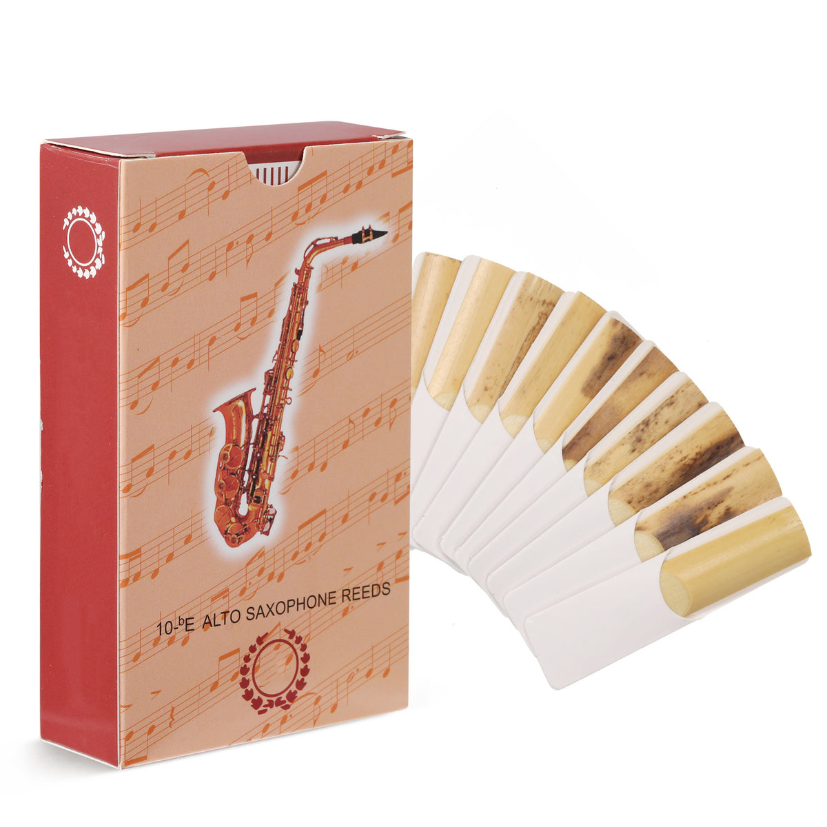 10 Pieces of Alto Saxophone Reed Whistle Alto Sax Reed Hardness 2.5
