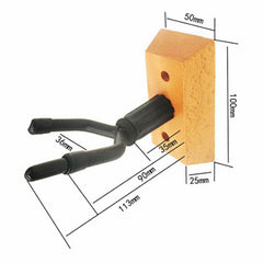 Muspor Violin and Viola Wall Mounted Hanging Bracket with Bow Hook