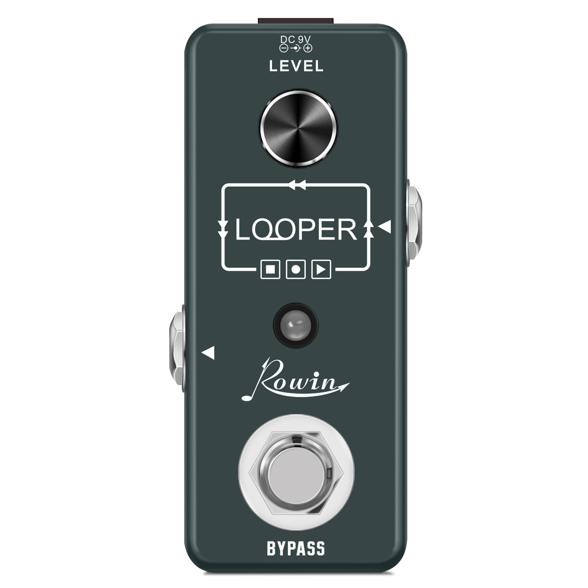 Rowin Looper Guitar Pedal Unlimited Overdubs 10 Minutes of Looping with USB
