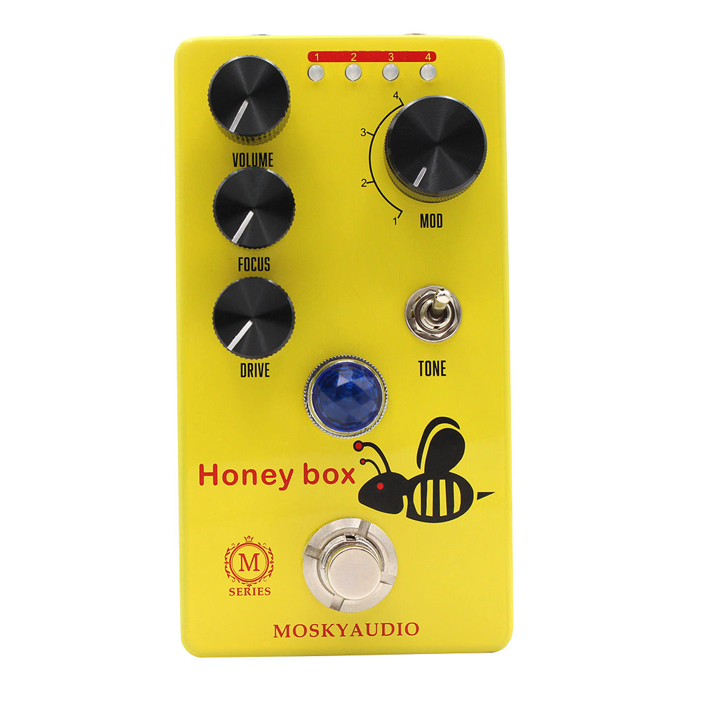 MOSKYAUDIO HONEY BOX DRIVE Guitar Overdrive Effect Pedal Drive F3V2