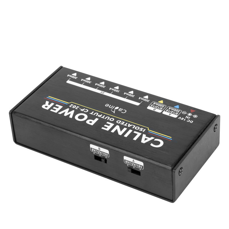 Caline CP-202 Pedal Power Supply Isolated 9V 12V 18V, Short Circuit Overcurrent