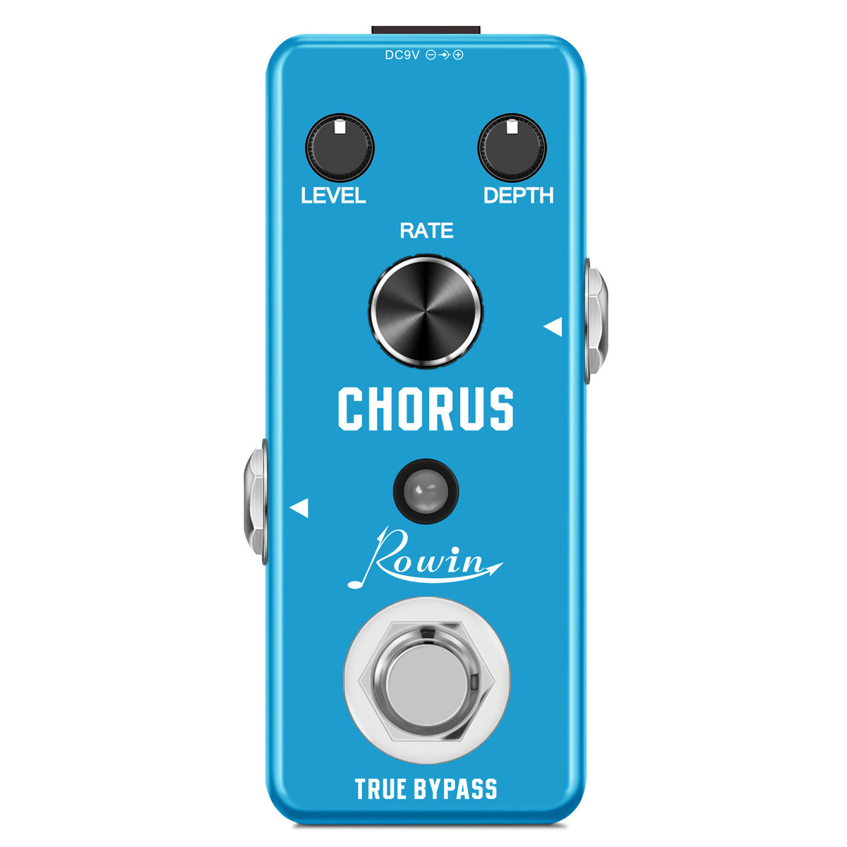 Rowin LEF-304 Guitar Chorus Effect Pedal Level Depth Knob High Warm Clear Sound