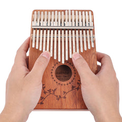 Muspor 17 Key Peach Blossom Core Wood Thumb Fiddle Kalimba